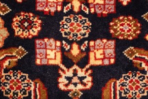 Vintage Plum Floral 2X3 Ardebil Persian Rug