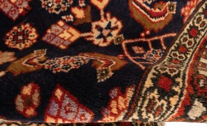 Vintage Plum Floral 2X3 Ardebil Persian Rug
