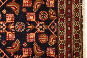 Vintage Plum Floral 2X3 Ardebil Persian Rug
