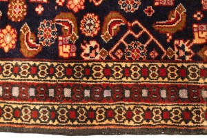 Vintage Plum Floral 2X3 Ardebil Persian Rug