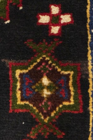 Vintage Red Tribal 3X4 Mazlaghan Persian Rug