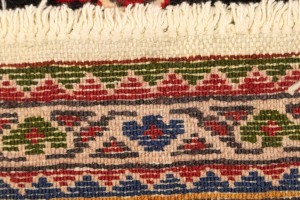 Vintage Red Tribal 3X4 Mazlaghan Persian Rug