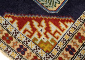 Vintage Tribal Plum 2X3 Turkoman Persian Rug