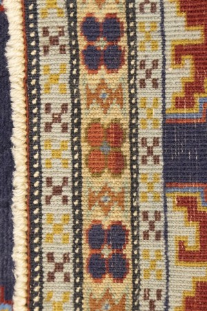 Vintage Tribal Plum 2X3 Turkoman Persian Rug