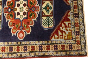 Vintage Tribal Plum 2X3 Turkoman Persian Rug