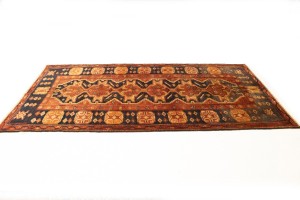 Vintage Rusty Red Tribal 5X9 Hamedan Persian Runner Rug