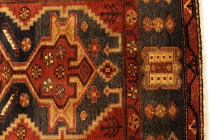 Vintage Rusty Red Tribal 5X9 Hamedan Persian Runner Rug