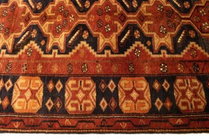 Vintage Rusty Red Tribal 5X9 Hamedan Persian Runner Rug