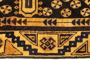 Semi Antique Tribal 4X8'5 Shiraz Persian Runner Rug