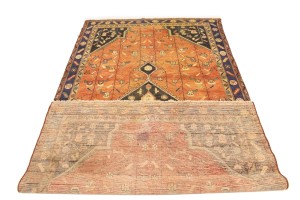 Semi Antique Rust Tribal 5X9 Koliaie Persian Rug