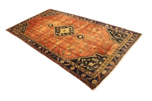 Semi Antique Rust Tribal 5X9 Koliaie Persian Rug