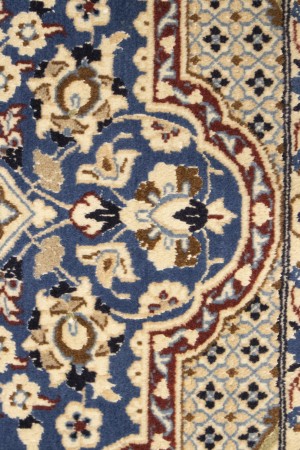 Vintage Floral Classic Blue 3X4 Nain Persian Rug