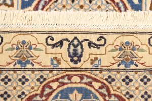 Vintage Floral Classic Blue 3X4 Nain Persian Rug