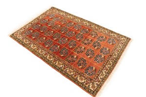 Vintage Allover Floral 3X5 Tabriz Persian Rug