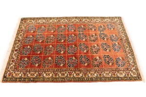 Vintage Allover Floral 3X5 Tabriz Persian Rug