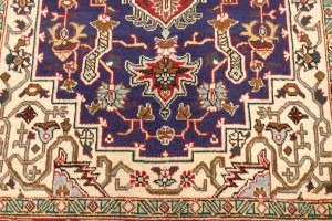 Vintage Plum Traditional 3'3X4'7 Tabriz Persian Rug