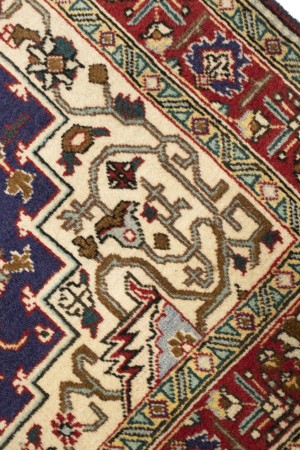 Vintage Plum Traditional 3'3X4'7 Tabriz Persian Rug