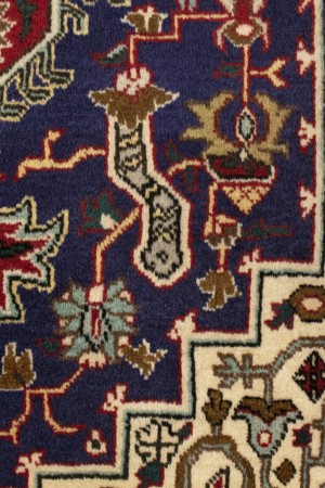 Vintage Plum Traditional 3'3X4'7 Tabriz Persian Rug
