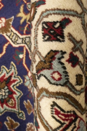 Vintage Plum Traditional 3'3X4'7 Tabriz Persian Rug