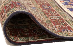 Vintage Plum Traditional 3'3X4'7 Tabriz Persian Rug