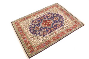 Vintage Plum Traditional 3'3X4'7 Tabriz Persian Rug