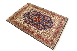 Vintage Plum Traditional 3'3X4'7 Tabriz Persian Rug