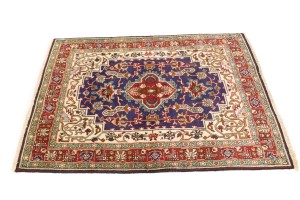 Vintage Plum Traditional 3'3X4'7 Tabriz Persian Rug