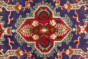 Vintage Plum Traditional 3'3X4'7 Tabriz Persian Rug