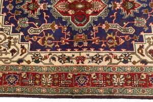 Vintage Plum Traditional 3'3X4'7 Tabriz Persian Rug
