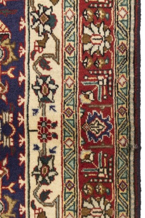 Vintage Plum Traditional 3'3X4'7 Tabriz Persian Rug