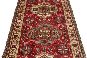 Vintage Floral Red 3X12 Tabriz Persian Runner Rug