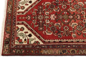 Semi Antique Red Tribal 2'5X9'2 Hamedan Persian Runner Rug
