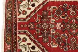 Semi Antique Red Tribal 2'5X9'2 Hamedan Persian Runner Rug