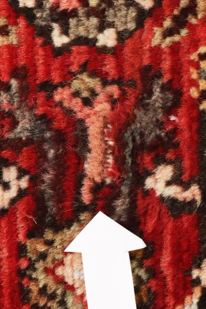 Semi Antique Red Tribal 2'5X9'2 Hamedan Persian Runner Rug