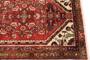 Semi Antique Red Tribal 2'5X9'2 Hamedan Persian Runner Rug