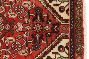 Semi Antique Red Tribal 2'5X9'2 Hamedan Persian Runner Rug