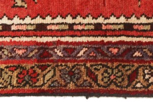 Semi Antique Red Tribal 2'5X9'2 Hamedan Persian Runner Rug