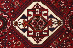 Vintage Red Tribal 4X6 Shiraz Persian Rug