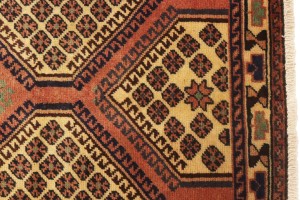Semi Antique Tribal Geometric 4X7 Shiraz Lori Persian Rug