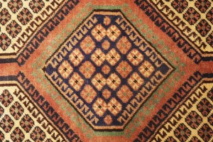 Semi Antique Tribal Geometric 4X7 Shiraz Lori Persian Rug