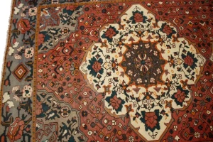 Semi Antique Vintage Floral 5'7X10 Bakhtiari Persian Rug