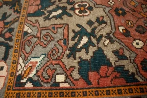 Semi Antique Vintage Floral 5'7X10 Bakhtiari Persian Rug