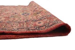 Vintage Floral Golden Beige 3'6X7'9 Hamedan Persian Rug
