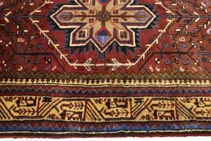 Vintage Tribal Rust Red 4X7 Hamedan Persian Rug