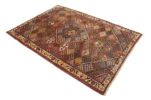 Vintage Rusty Red Tribal 5X7 Joshaghan Persian Rug