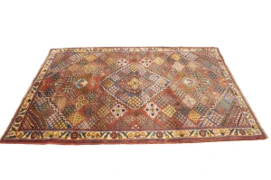 Vintage Rusty Red Tribal 5X7 Joshaghan Persian Rug