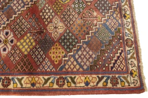 Vintage Rusty Red Tribal 5X7 Joshaghan Persian Rug
