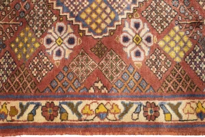 Vintage Rusty Red Tribal 5X7 Joshaghan Persian Rug