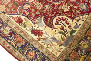 Semi Antique Red Traditional 6'7X10'5 Tabriz Persian Rug