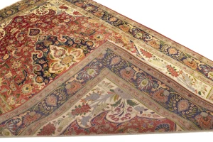 Semi Antique Red Traditional 6'7X10'5 Tabriz Persian Rug